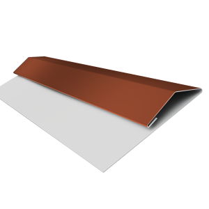 Планка стартово-финишная Экобрус Grand Line 0,5 Satin Matt RAL 8004 терракота (2м)