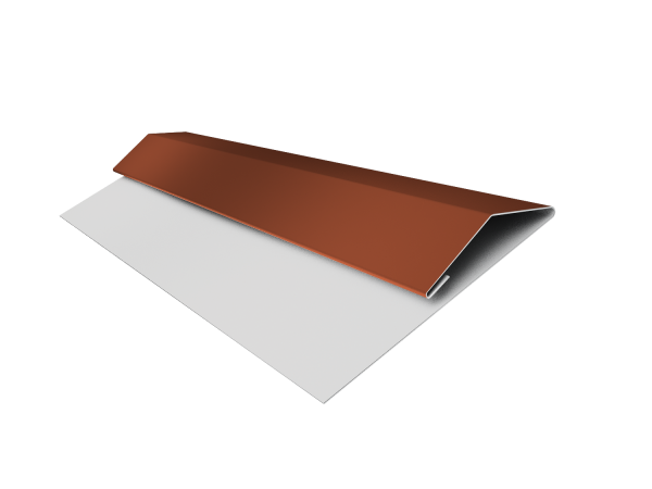 Планка стартово-финишная Экобрус Grand Line 0,5 Satin Matt RAL 8004 терракота (3м)