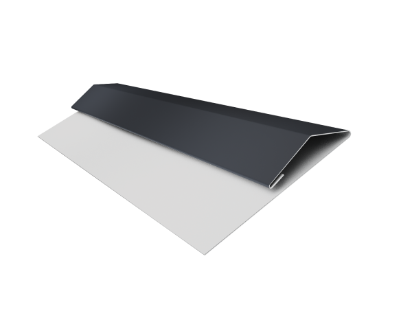 Планка стартово-финишная Экобрус Grand Line 0,5 Satin с пленкой RAL 7024 мокрый асфальт (2м)