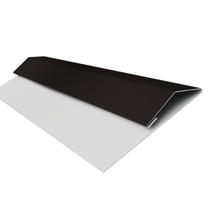 Планка стартово-финишная Экобрус Grand Line 0,5 Satin с пленкой RAL 9005 черный (2м)