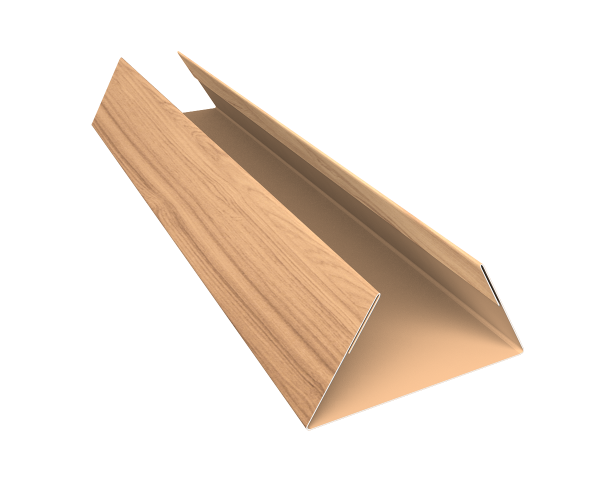 Планка стыковочная составная нижняя 0,45 Print Elite Honey Wood TwinColor (2м)