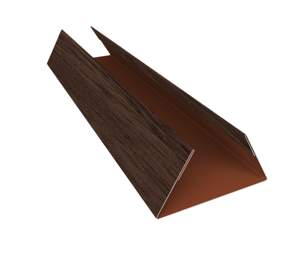 Планка стыковочная составная нижняя 0,45 Print Premium Antique Wood TwinColor (3м)