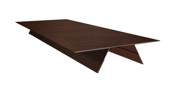 Планка стыковочная составная верхняя 0,45 Print Elite Choco Wood TwinColor (3м)