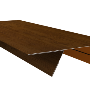 Планка стыковочная составная верхняя 0,45 Print Elite Golden Wood TwinColor (2м)