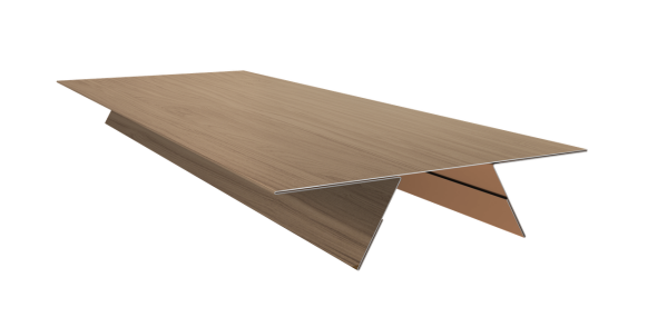 Планка стыковочная составная верхняя 0,45 Print Elite Honey Wood TwinColor (2м)