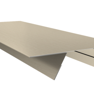 Планка стыковочная составная верхняя 0,45 Print Elite Milky Wood TwinColor (3м)