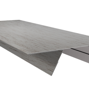 Планка стыковочная составная верхняя 0,45 Print Elite Snow Wood TwinColor (2м)