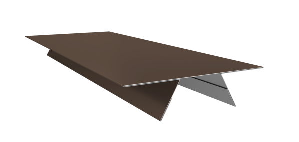 Планка стыковочная составная верхняя 0,5 Satin Matt RAL 8017 шоколад (2м)
