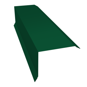 Планка торцевая 80х100 0,45 Drap RAL 6005 зеленый мох (2м)