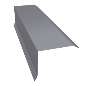 Планка торцевая 80х100 0,45 Drap RAL 7004 сигнальный серый (2м)