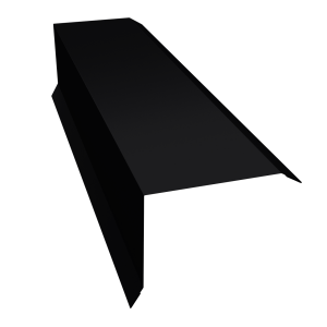 Планка торцевая 80х100 0,45 Drap RAL 9005 черный (3м)