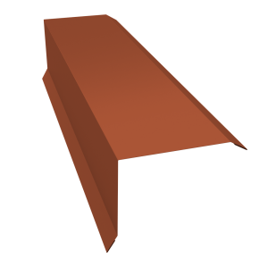 Планка торцевая 80х100 0,5 PurLite Matt RAL 8004 терракота (2м)