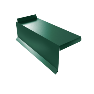 Планка торцевая сегментная Квадро профи Левая 0,5 Satin RAL 6005 зеленый мох