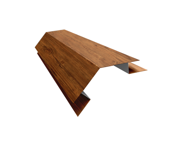 Планка угла внешнего сложного 135 градусов Блок-Хаус new Grand Line 0,45 Print Elite Golden Wood TwinColor (2м)