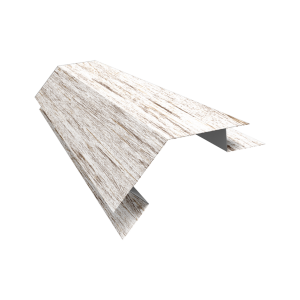 Планка угла внешнего сложного 135 градусов Блок-Хаус new Grand Line 0,45 Print Elite Snow Wood TwinColor (2м)