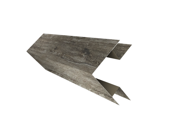 Планка угла внешнего сложного Блок-Хаус new Grand Line 0,45 Print Elite Nordic Wood TwinColor (3м)