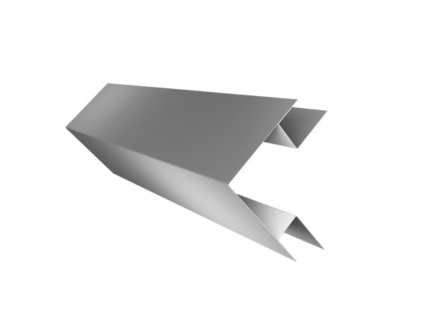 Планка угла внешнего сложного Экобрус Grand Line 0,5 Satin с пленкой RAL 7004 сигнальный серый (3м)