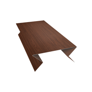 Планка угла внешнего составная нижняя 0,45 Print Elite Choco Wood TwinColor (2м)