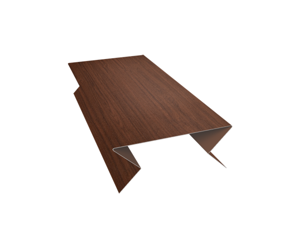 Планка угла внешнего составная нижняя 0,45 Print Elite Coffee Wood TwinColor (2м)