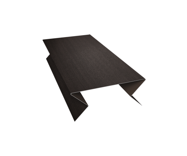 Планка угла внешнего составная нижняя 0,45 Print Elite Coffee Wood TwinColor (3м)