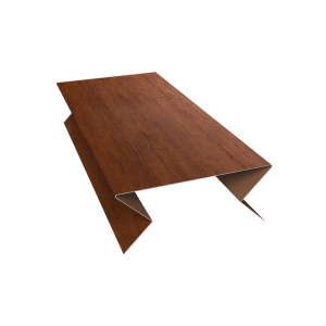 Планка угла внешнего составная нижняя 0,45 Print Elite Golden Wood TwinColor (3м)