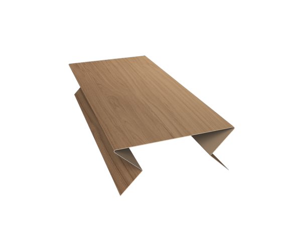 Планка угла внешнего составная нижняя 0,45 Print Elite Honey Wood TwinColor (3м)