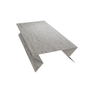 Планка угла внешнего составная нижняя 0,45 Print Elite Snow Wood TwinColor (2м)