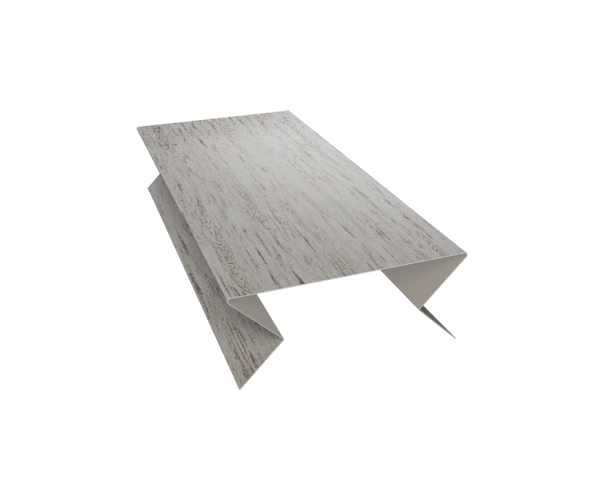 Планка угла внешнего составная нижняя 0,45 Print Elite Snow Wood TwinColor (2м)