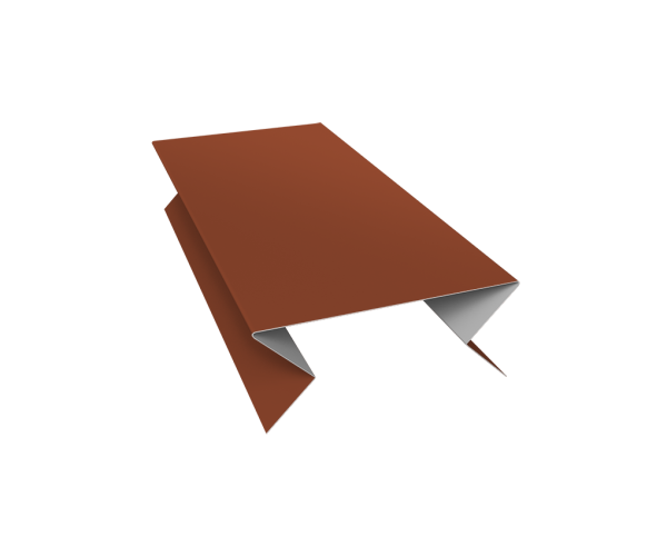 Планка угла внешнего составная нижняя 0,5 Satin Matt RAL 8004 терракота (3м)