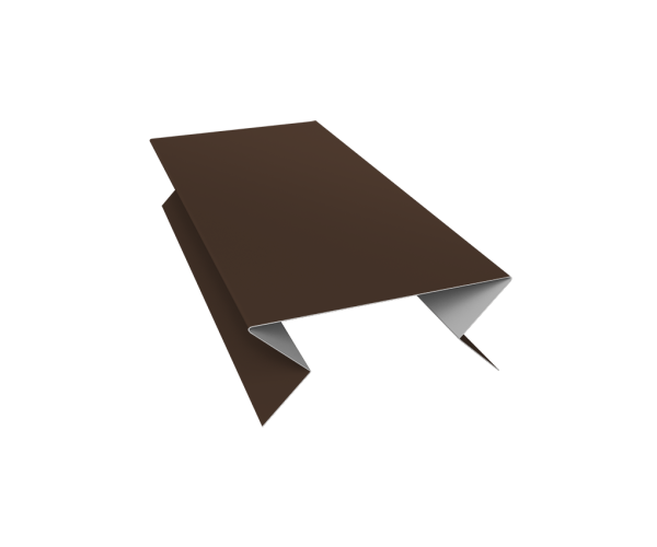 Планка угла внешнего составная нижняя 0,5 Satin Matt RAL 8017 шоколад (3м)