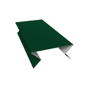 Планка угла внешнего составная нижняя 0,5 Satin с пленкой RAL 6005 зеленый мох (3м)