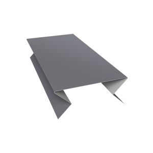Планка угла внешнего составная нижняя 0,5 Satin с пленкой RAL 7004 сигнальный серый (2м)