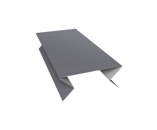 Планка угла внешнего составная нижняя 0,5 Satin с пленкой RAL 7004 сигнальный серый (2м)