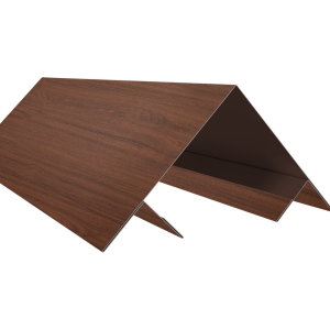 Планка угла внешнего составная верхняя 0,45 Print Elite Choco Wood TwinColor (3м)