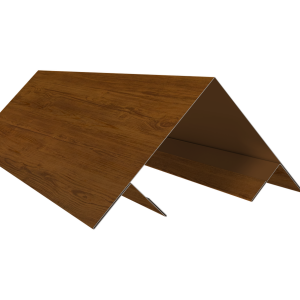 Планка угла внешнего составная верхняя 0,45 Print Elite Golden Wood TwinColor (2м)