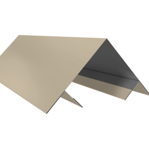 Планка угла внешнего составная верхняя 0,5 Satin с пленкой RAL 1015 светлая слоновая кость (3м)
