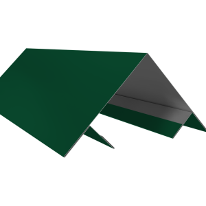Планка угла внешнего составная верхняя 0,5 Satin с пленкой RAL 6005 зеленый мох (2м)