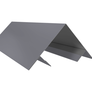 Планка угла внешнего составная верхняя 0,5 Satin с пленкой RAL 7004 сигнальный серый (2м)