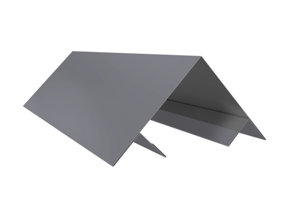 Планка угла внешнего составная верхняя 0,5 Satin с пленкой RAL 7004 сигнальный серый (2м)