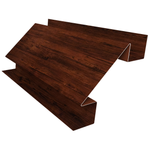 Планка угла внутреннего сложного Блок-Хаус new Grand Line 0,45 Print Elite Cherry Wood TwinColor (2м)