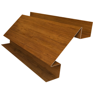 Планка угла внутреннего сложного Блок-Хаус new Grand Line 0,45 Print Elite Golden Wood TwinColor (2м)