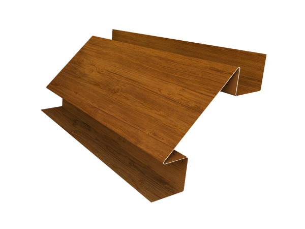 Планка угла внутреннего сложного Блок-Хаус new Grand Line 0,45 Print Elite Golden Wood TwinColor (2м)