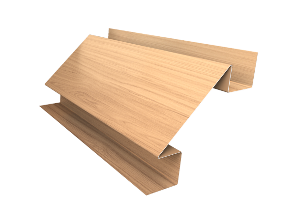 Планка угла внутреннего сложного Блок-Хаус new Grand Line 0,45 Print Elite Honey Wood TwinColor (3м)
