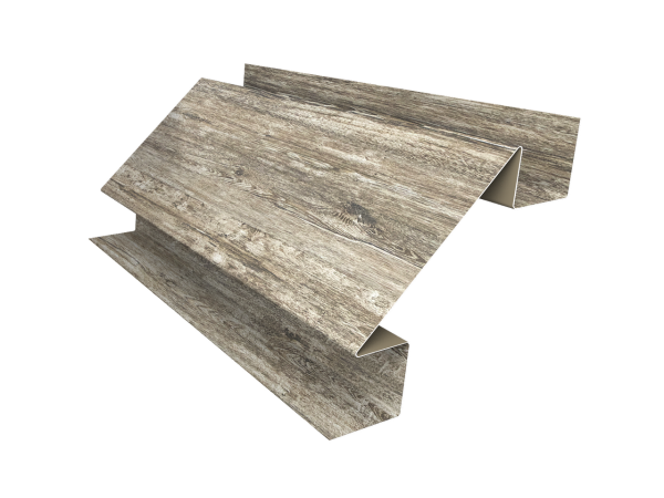 Планка угла внутреннего сложного Блок-Хаус new Grand Line 0,45 Print Elite Nordic Wood TwinColor (3м)