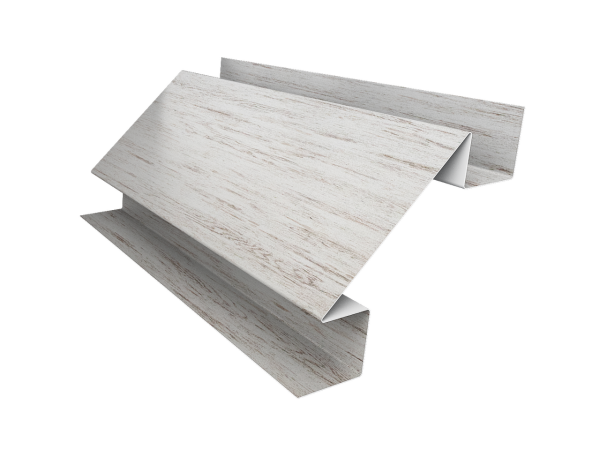 Планка угла внутреннего сложного Блок-Хаус new Grand Line 0,45 Print Elite Snow Wood TwinColor (2м)