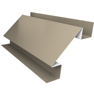 Планка угла внутреннего сложного Блок-Хаус new Grand Line 0,5 Satin с пленкой RAL 1015 светлая слоновая кость (2м)