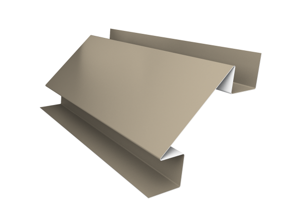 Планка угла внутреннего сложного Блок-Хаус new Grand Line 0,5 Satin с пленкой RAL 1015 светлая слоновая кость (2м)