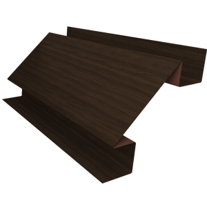 Планка угла внутреннего сложного Экобрус Grand Line 0,45 Print Elite Coffee Wood TwinColor (3м)