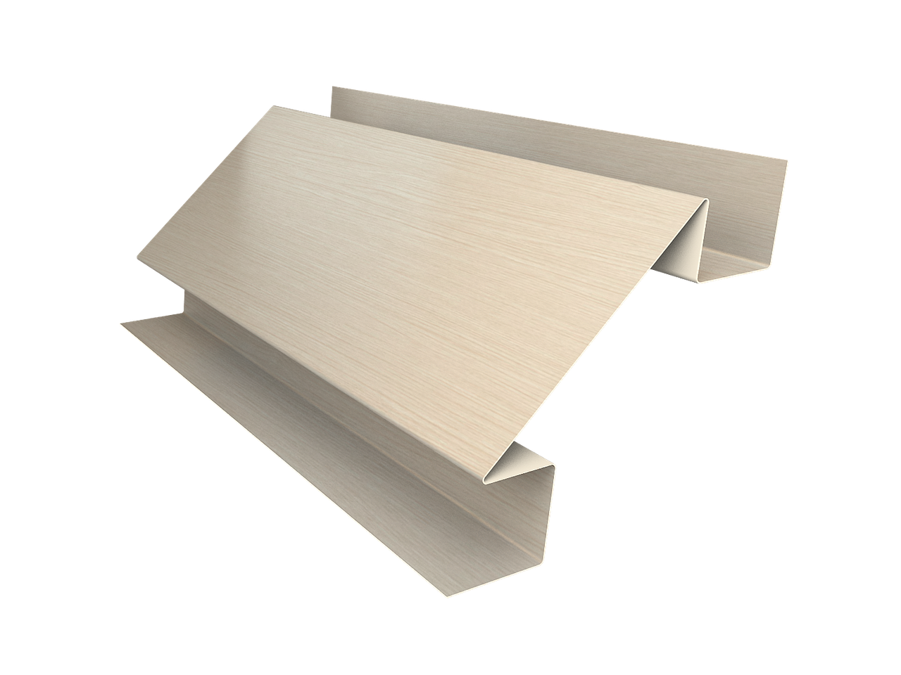 Планка угла внутреннего сложного Экобрус Grand Line 0,45 Print Elite Milky Wood TwinColor (2м)