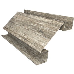 Планка угла внутреннего сложного Экобрус Grand Line 0,45 Print Elite Nordic Wood TwinColor (3м)